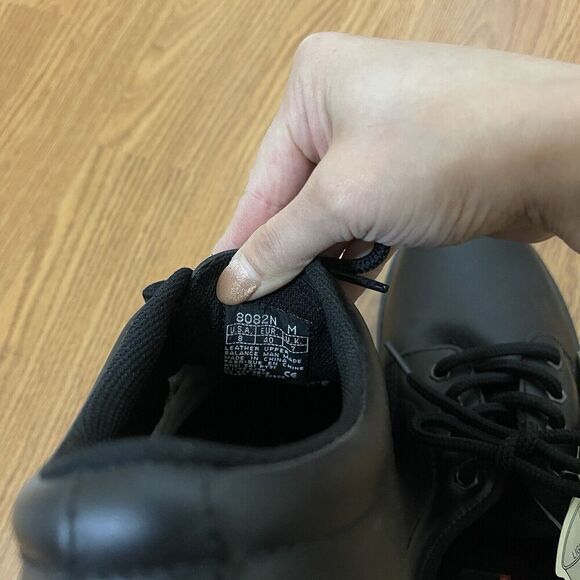 NEW! Shoes For Crews Men's Oxford Shoes Steel Toe Slip Resistant Black US 8 - Picture 5 of 8